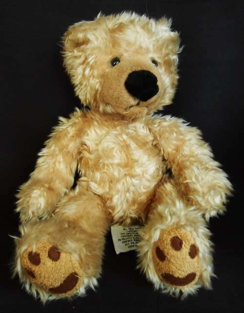 collectable  Beckett Teddy Bear by Russ Berrie Tan  curly Plush  28 cm