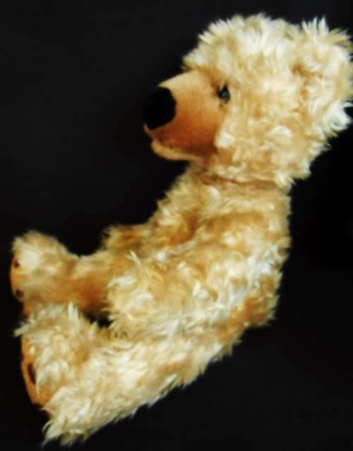 collectable  Beckett Teddy Bear by Russ Berrie Tan  curly Plush  28 cm