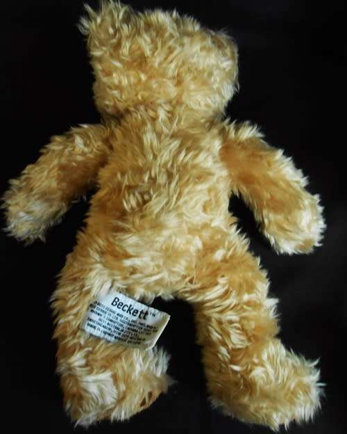 collectable  Beckett Teddy Bear by Russ Berrie Tan  curly Plush  28 cm