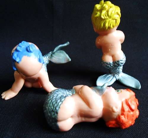 collectable magic diaper babies Merbabies  set of three babies