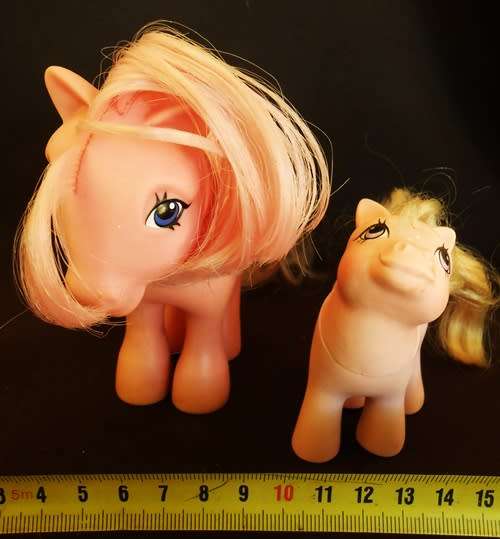 Vintage collectable-1980's-My-Little-Pony-G1-Cotton Candy plus baby cotton candy