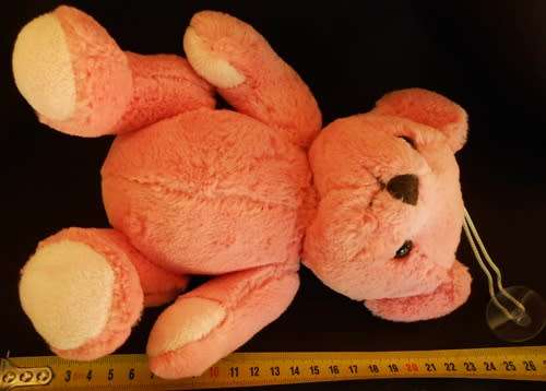 collectable pink teddy bear made for Harrods Knightsbridge London