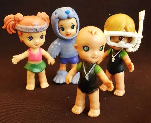 Four boneca baby alive mini figures made by chap mei-price reduced