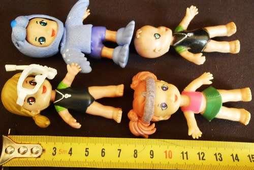 Four boneca baby alive mini figures made by chap mei-price reduced