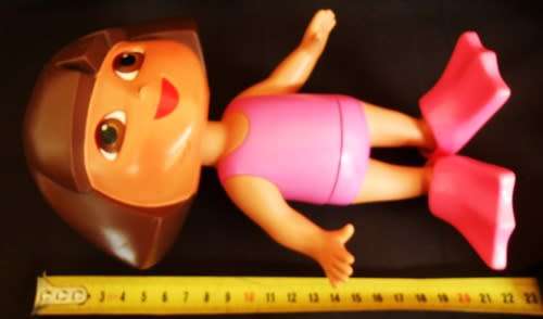 Mattel Dora the Explorer Water Doll with Flippers Water Bath Pool Toy