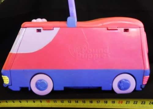 Vintage Pound Puppies Van Bus Circus Playground With 6 Puppies Play Set 1995 EUC
