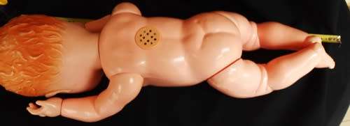 collectable vintage large hard plastic doll 60 cm