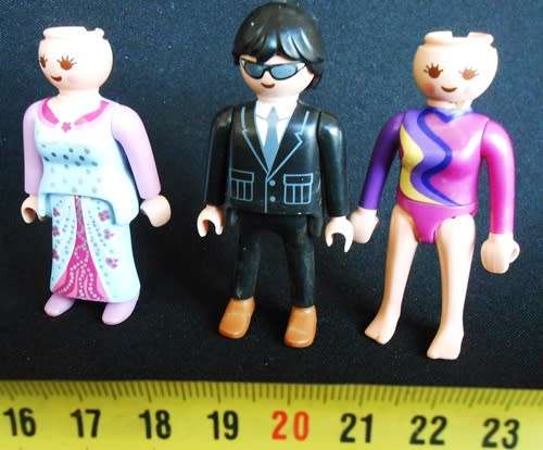 Collectable playmobil 3 figures by geobar