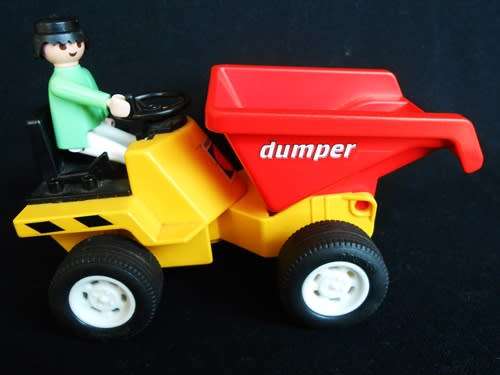 Playmobil dumpster with  driver