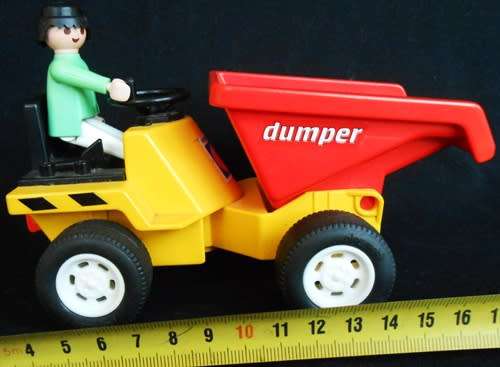 Playmobil dumpster with  driver