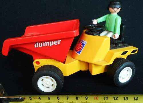 Playmobil dumpster with  driver