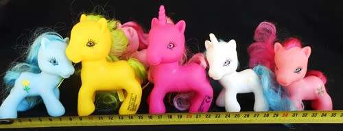 my Little Pony made for Tesco with glass eyes 5 ponies