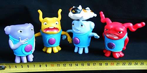 Collectable Home On The Boov  four Toy Figures  McDonalds Dreamworks