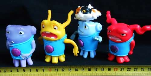 Collectable Home On The Boov  four Toy Figures  McDonalds Dreamworks