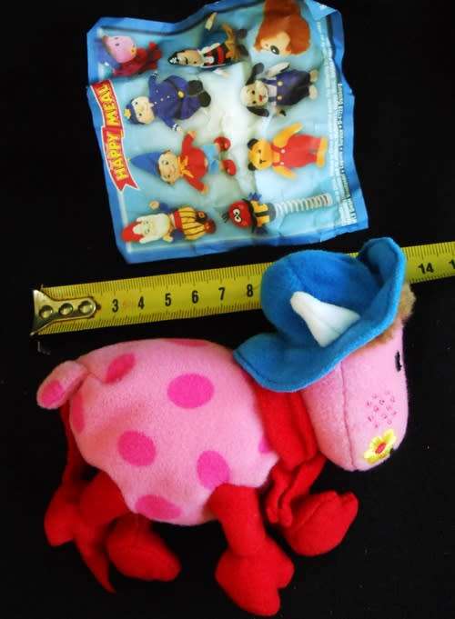 MCDONALDS TOYS MAGIC ROUNDABOUT ERMINTRUDE THE COW  PLUSH TOY 2001