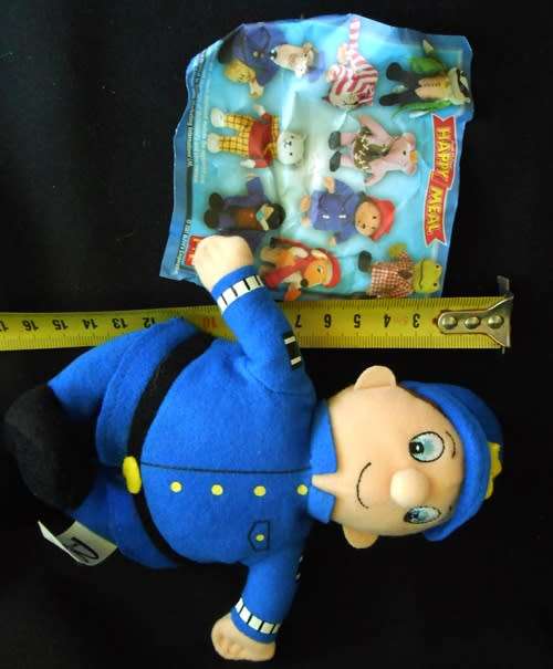 MR PLOD policeman in NODDY. MCDONALDS plush TOY 2001