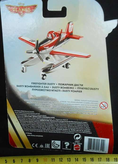 Collectable Disney Plane FIREFIGHTER DUSTY  from the Disney Movie Planes 2 N I P