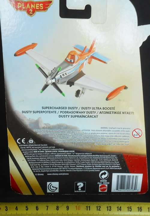 Collectable Disney Planes SUPERCHARGED DUSTY from the Disney Movie Planes 2 N I P