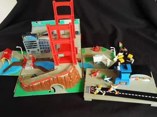 Vintage Micro Machines Super City Toolbox 1988 Galoob Playset NEAR COMPLETE