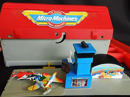 Vintage Micro Machines Super City Toolbox 1988 Galoob Playset NEAR COMPLETE