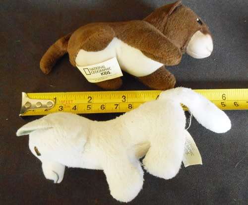 collectable Mcdonalds National Geographic Kids toys Eurasian Otter and Arctic fox
