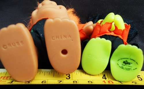 Two Collectable vintage Troll dolls in Halloween  outfits