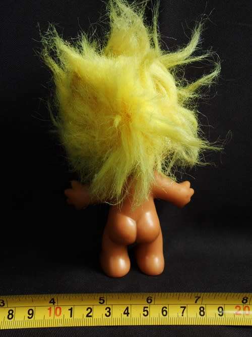 Collectable  troll doll with yellow hair