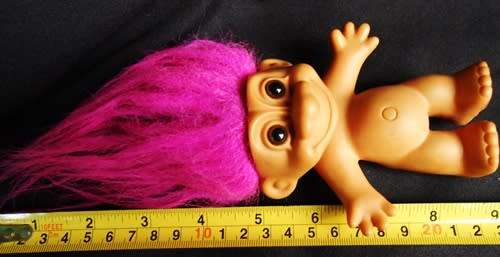 Collectable  troll doll with Pink hair