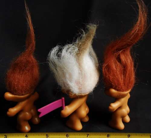Three Collectable  troll dolls