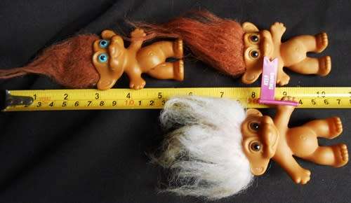 Three Collectable  troll dolls