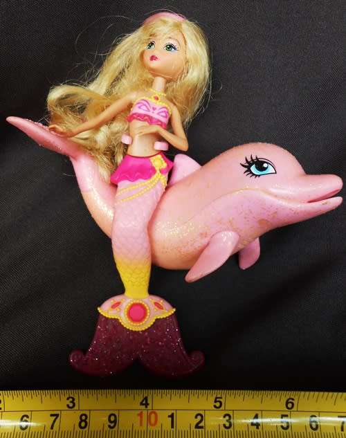Mermaid Doll And Dolphin Pet Set - Pink