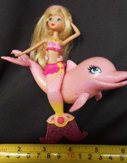 Mermaid Doll And Dolphin Pet Set - Pink
