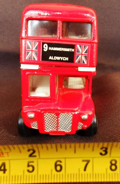 Motormax 4.5-inch London Series Routemaster Bus Die-Cast Collectors Edition promotional material fo