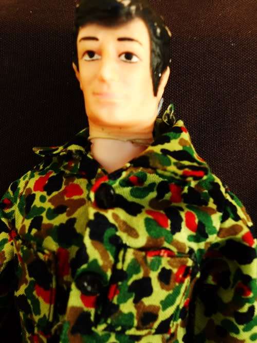 Collectable hard plastic male doll clone  made in Hong Kong
