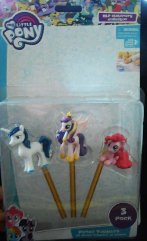 My little Pony by Hasbro Stationary collection 3 pencil toppers NIP