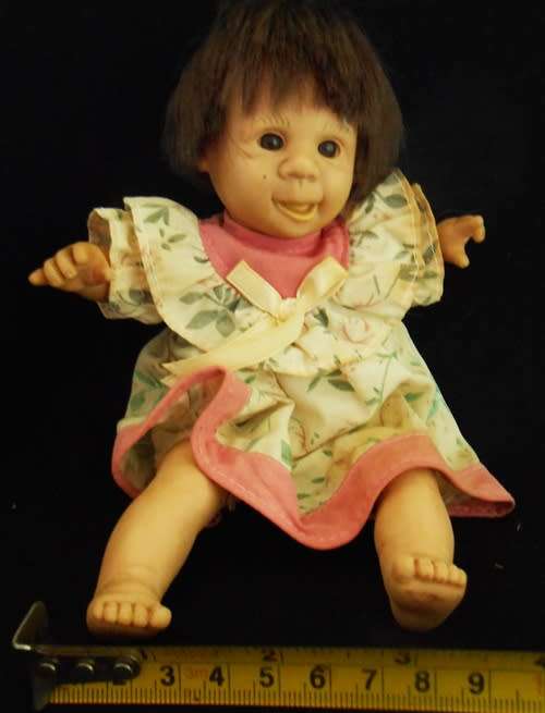 Vintage Gigo Palm Pals Happy Kids Bean Bag Dolls  Facial Expressions doll Girl 8 inches