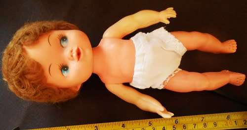 vintage Doll marked S L Hong Kong.in original clothes rare find from 1960-70`s