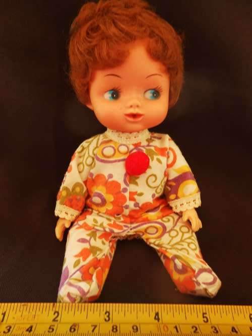 vintage Doll marked S L Hong Kong.in original clothes rare find from 1960-70`s