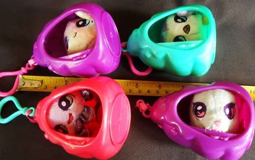 Pearly Pods Sea Animals to Collect, 4 Assorted items Collectable Figures, Pendants, 8 cm, Plush Fig,