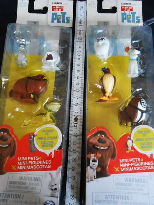 Collectable  Two sets of four Mini Figures from The Secret Life of Pets