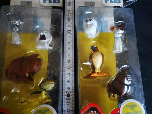 Collectable  Two sets of four Mini Figures from The Secret Life of Pets