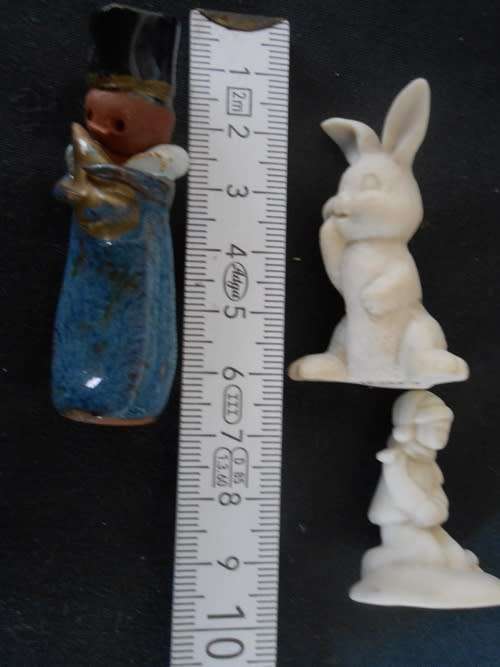 Collectable Tiny Porcelain figures for a dollshouse or a printers tray