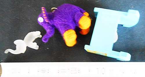 Three Elephant Themed Collectable Tiny ornaments for a dollshouse or a printers tray