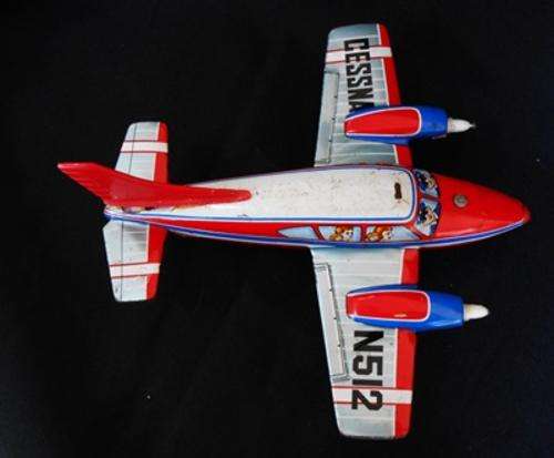 Vintage Tin Toy Cessna N512 Aeroplane