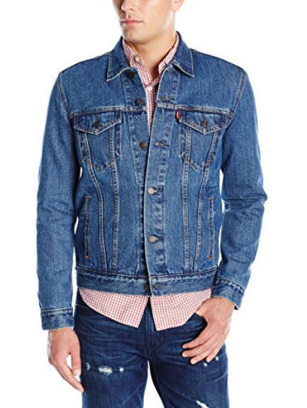 *WOW* R1099 ORIGINAL LEVI'S STONEWASH DENIM JACKET FOR MEN ( MEDIUM ) !!!AMAZING!!!