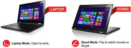 lenovo yoga i5/13.3" touch screen! !4gig ram! 128gig ssd! windows 8! brand new sealed!!!
