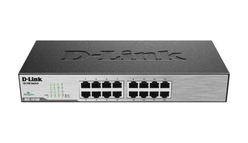 D-LINK DES-1016D 16-Port 10/100 Unmanaged Switch