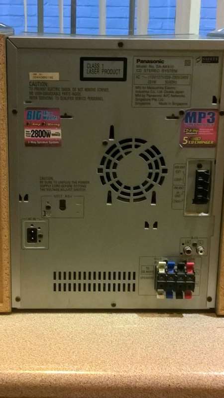Panasonic Vintage Double Take deck & 5 CD Bi-wired AMP audio system