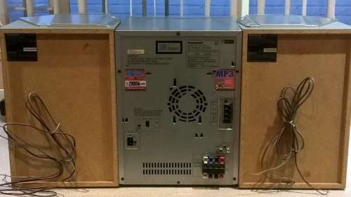 Panasonic Vintage Double Take deck & 5 CD Bi-wired AMP audio system