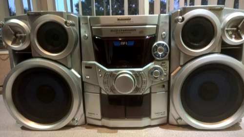 Panasonic Vintage Double Take deck & 5 CD Bi-wired AMP audio system